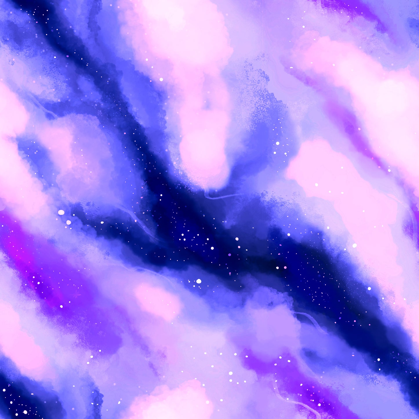 Purple Space & Stars 12x12 Patterned Vinyl Sheet