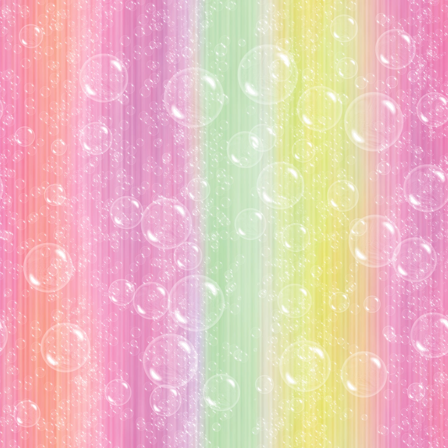 Rainbow Bubbles Patterned Vinyl Sheet