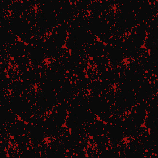 Black & red splatter 12x12 Patterned Vinyl Sheet