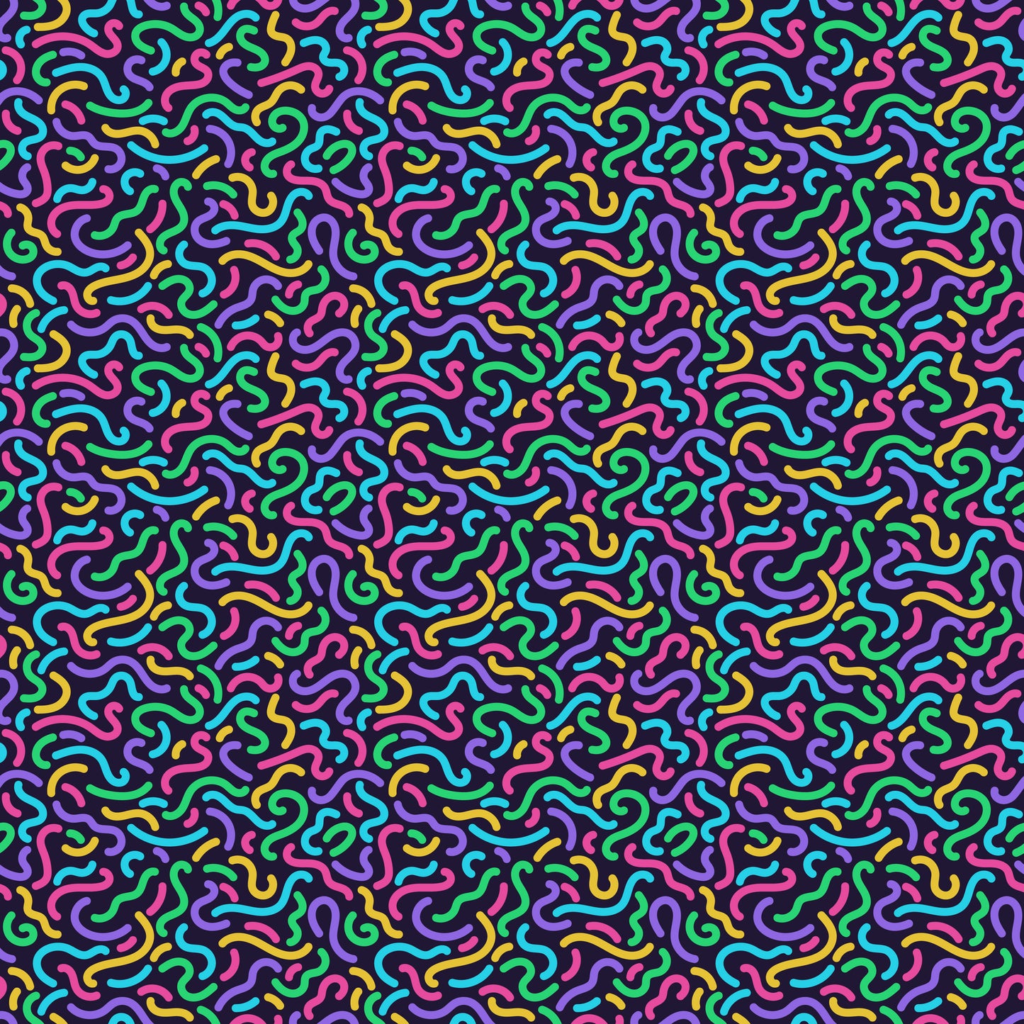 Retro Squiggles 12x12 Patterned Vinyl Sheet