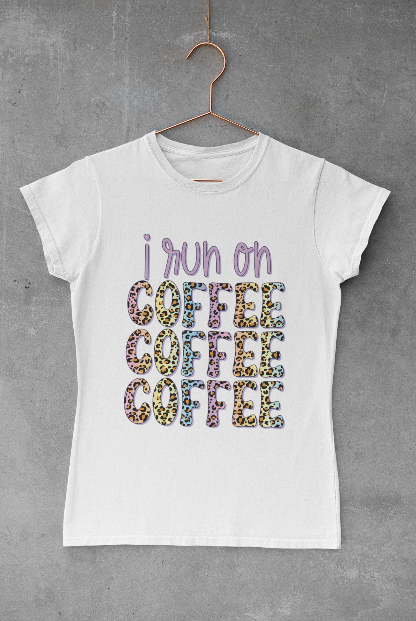 I Run on Coffee Transfer