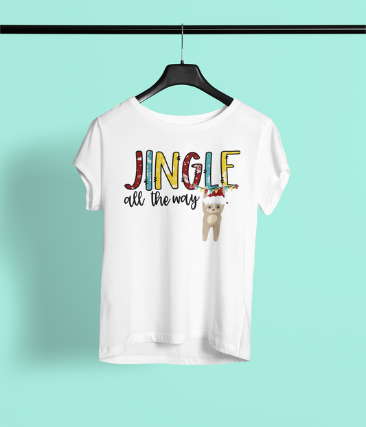 Jingle All the Way Sublimation Transfer (youth size)