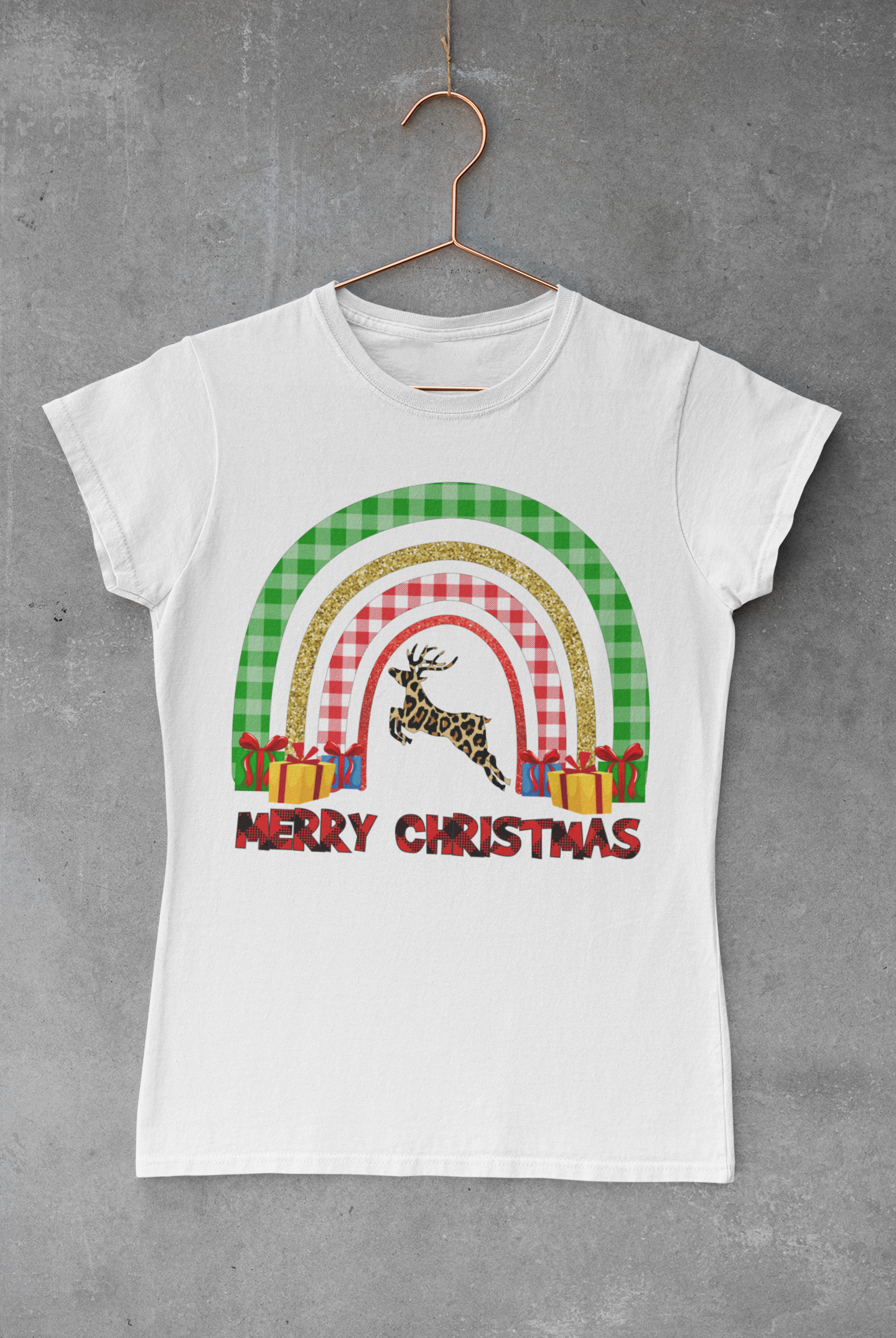 Merry Christmas Rainbow Sublimation Transfer