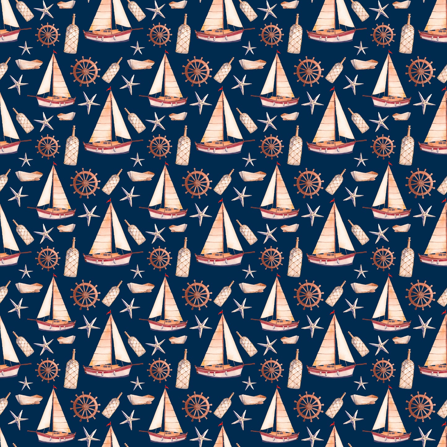 Sailing Ships 12x12 Patterned Vinyl Sheet