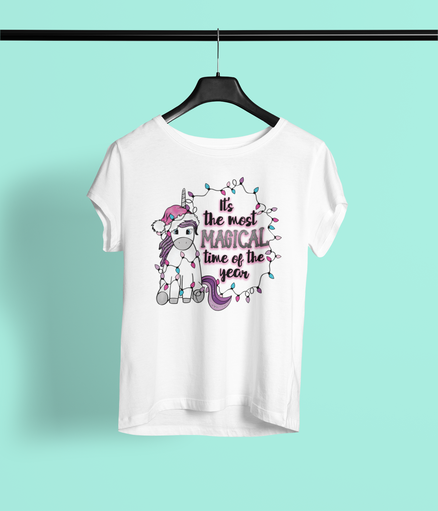 Christmas Unicorn Sublimation Transfer (youth size)