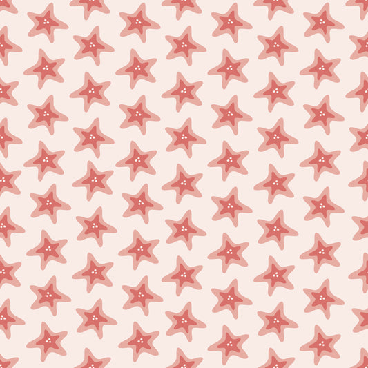 Starfishes 12x12 Patterned Vinyl Sheet