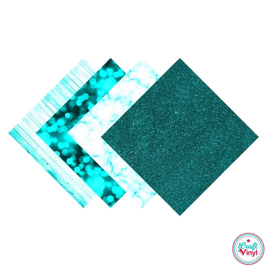 Turquoise Textures V2 Patterned Pack