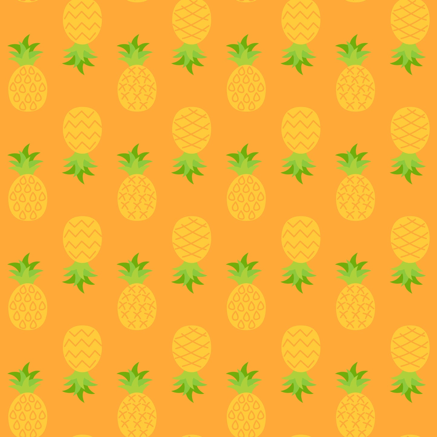 Tropical Pineapple 12x12 Patterned Vinyl Sheet