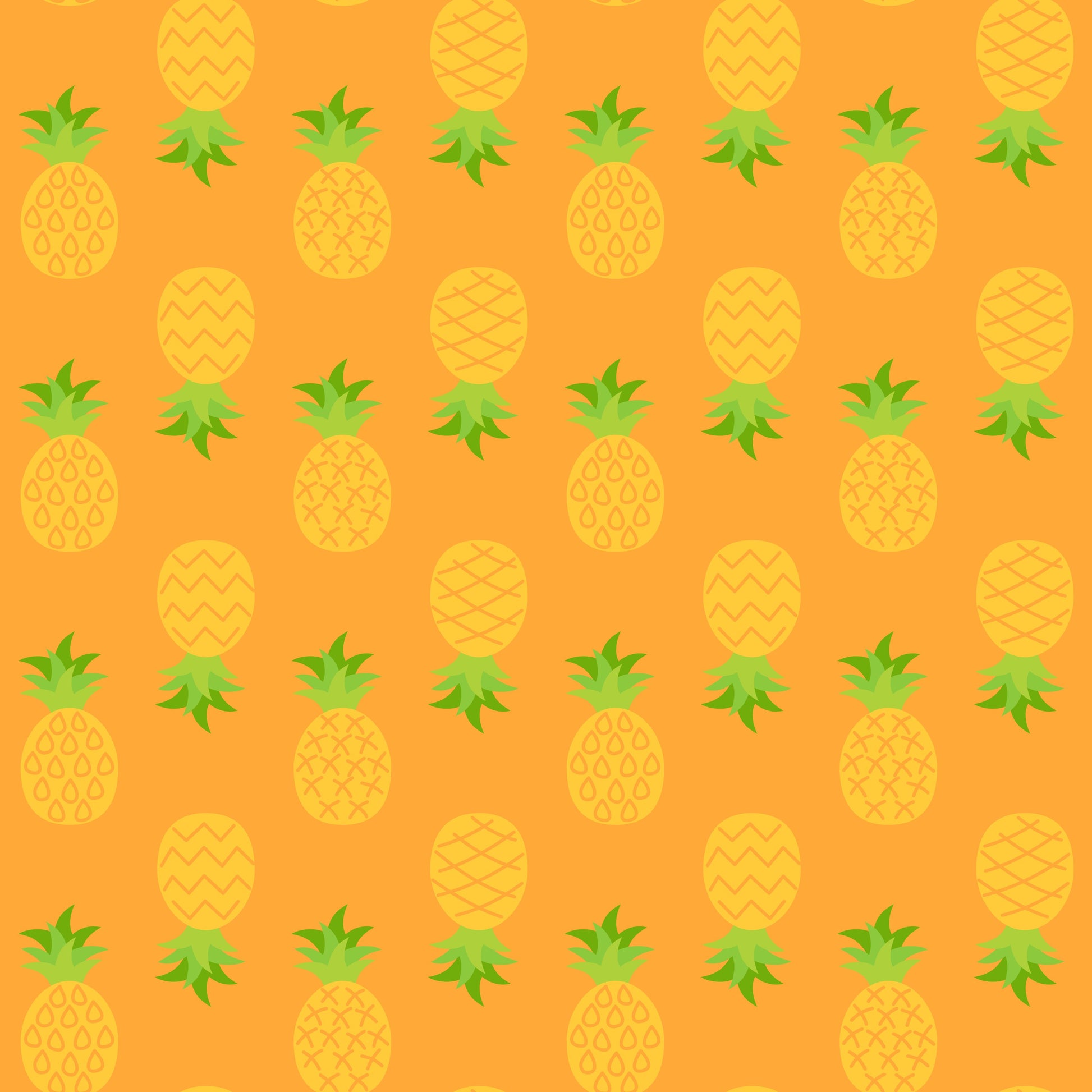 Tropical Pineapple 12x12 Patterned Vinyl Sheet
