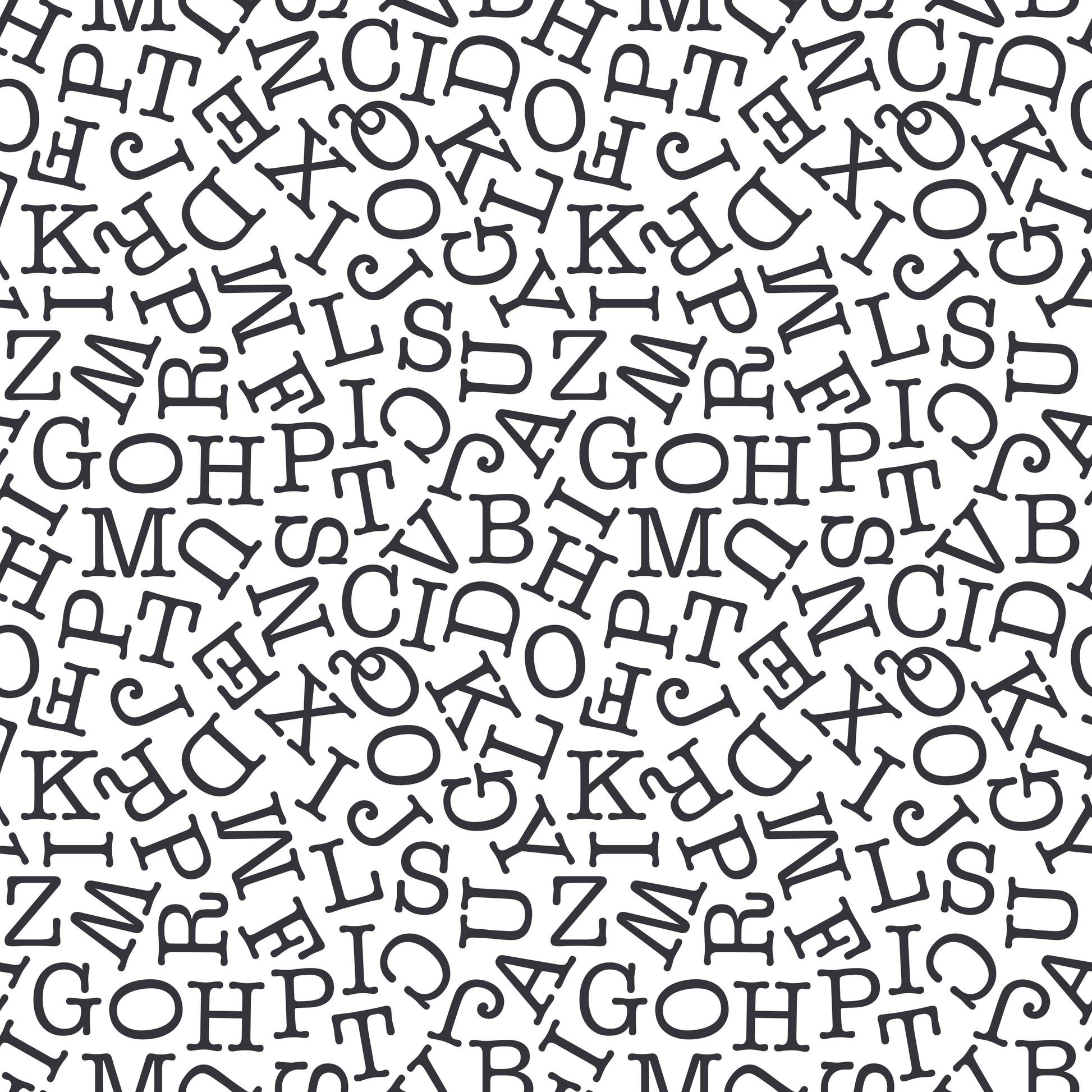 Typewriter Text 12x12 Patterned Vinyl Sheet