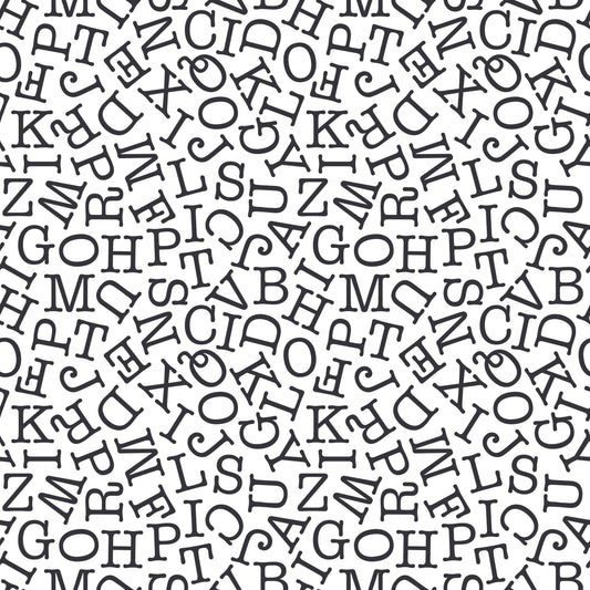 Typewriter Text 12x12 Patterned Vinyl Sheet
