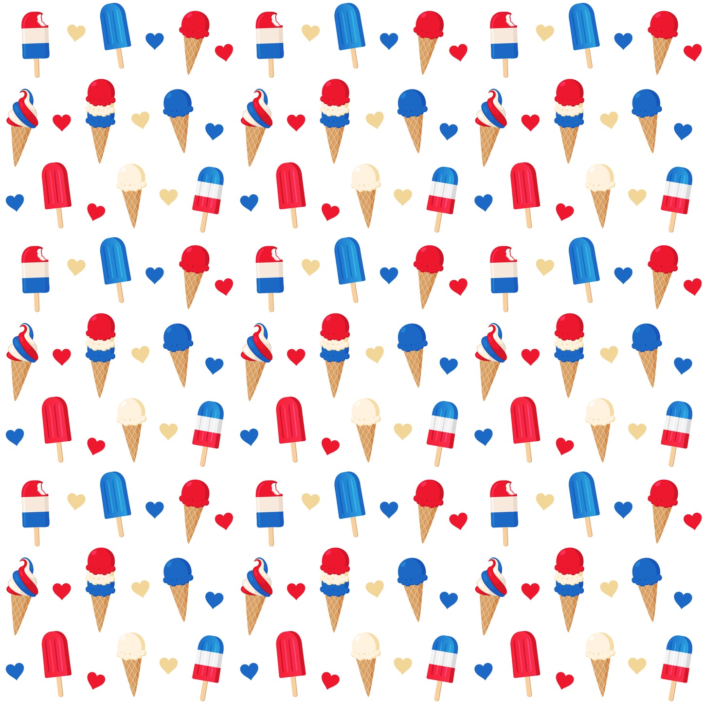 USA Sweets Patterned Vinyl Sheet