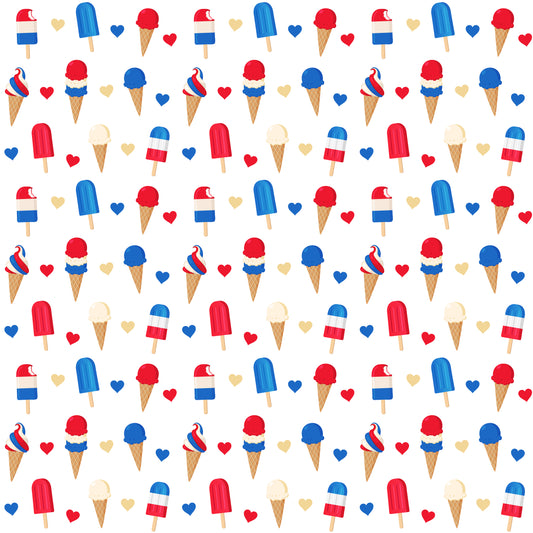 USA Sweets Patterned Vinyl Sheet