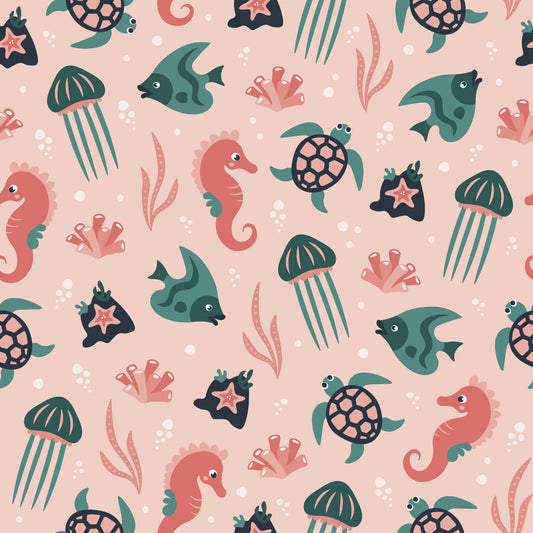 Under the Sea 12x12 Patterned Vinyl Sheet