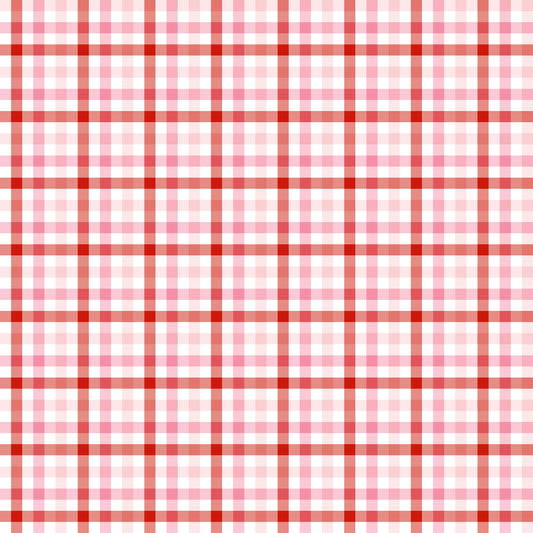 Valentine Plaid 12x12 Patterned Vinyl Sheet