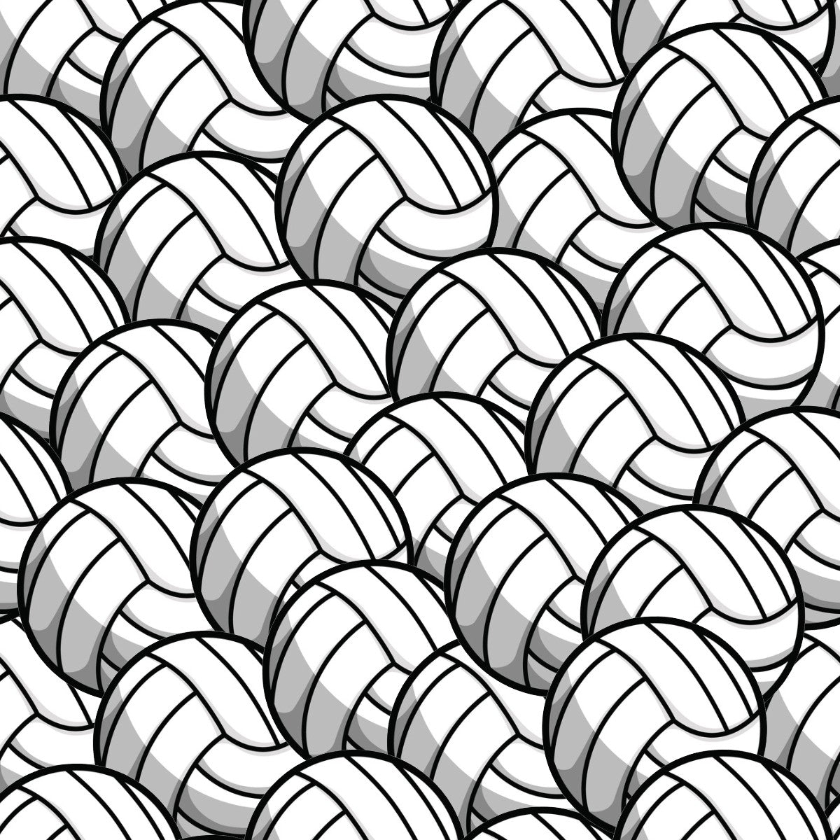 Volleyballs 12x12 Patterned Vinyl Sheet