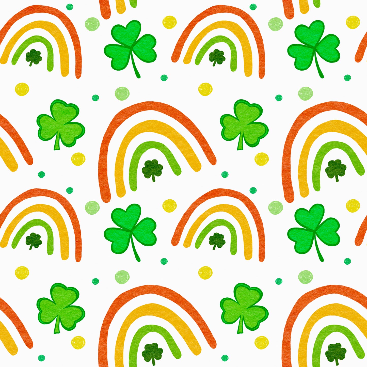 Rainbow Shamrocks 12x12 Patterned Vinyl Sheet