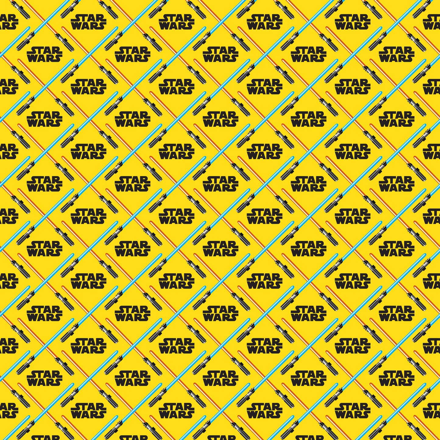 Yellow Light Sabers 12x12 Patterned Vinyl Sheet