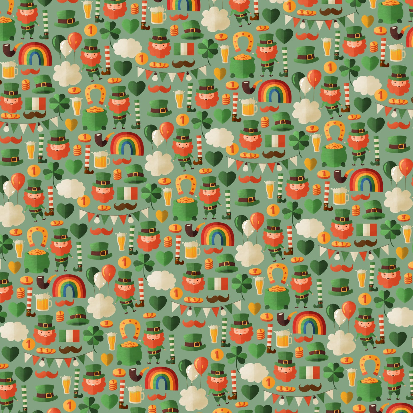 All Things St. Patrick's Day 12x12 Patterned Vinyl Sheet