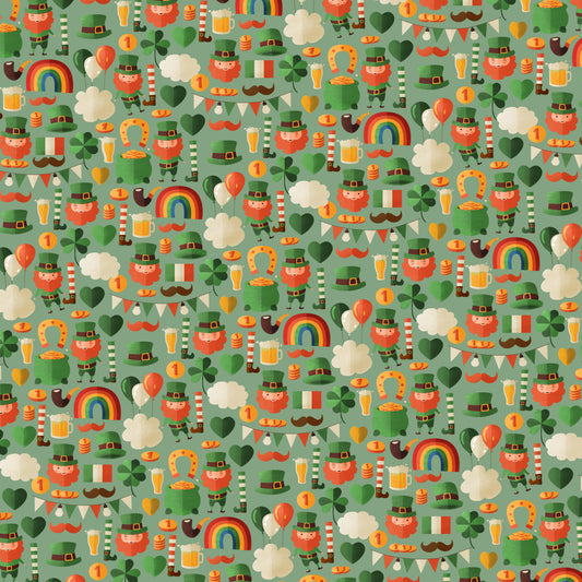All Things St. Patrick's Day 12x12 Patterned Vinyl Sheet