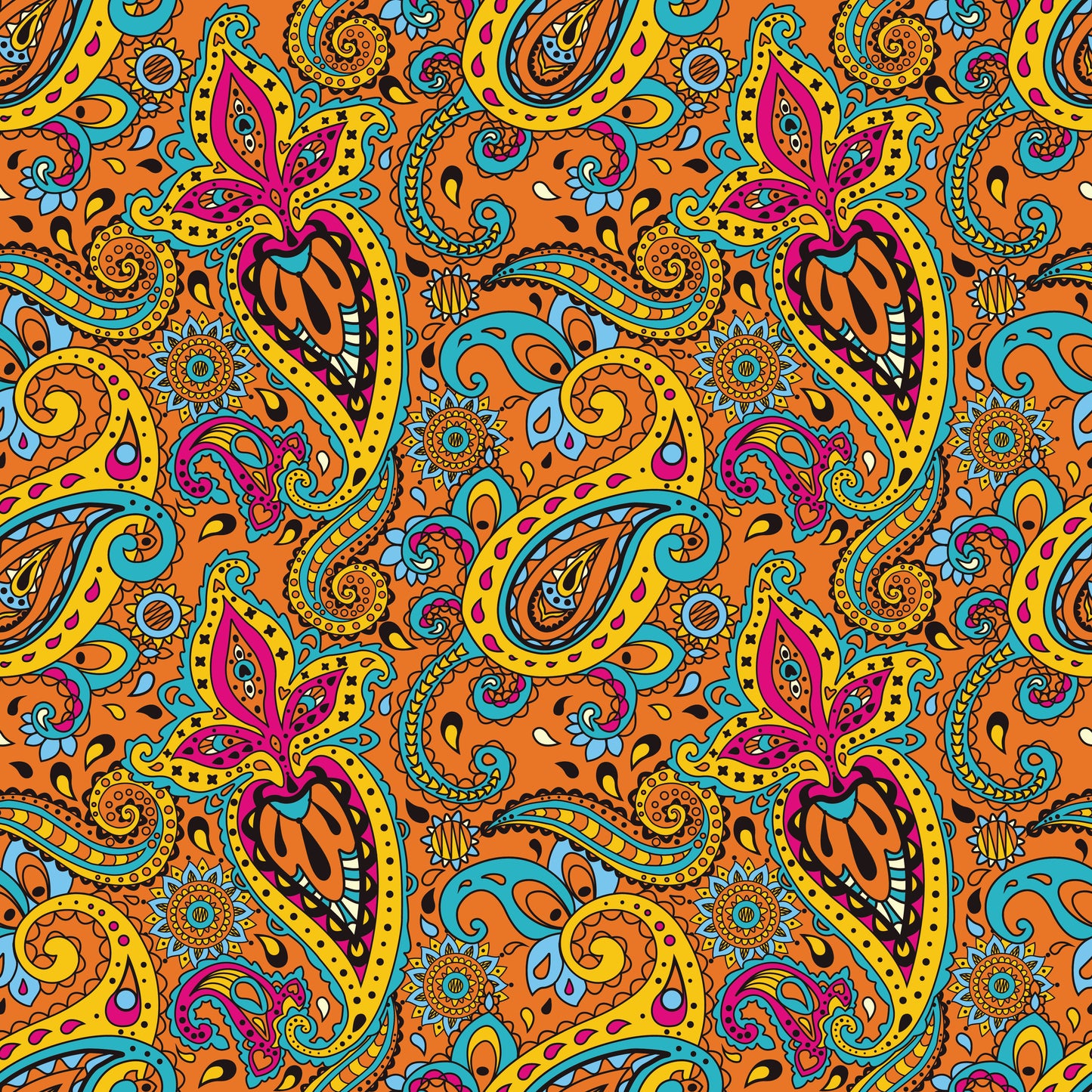 Autumn Paisley 12x12 Patterned Vinyl Sheet