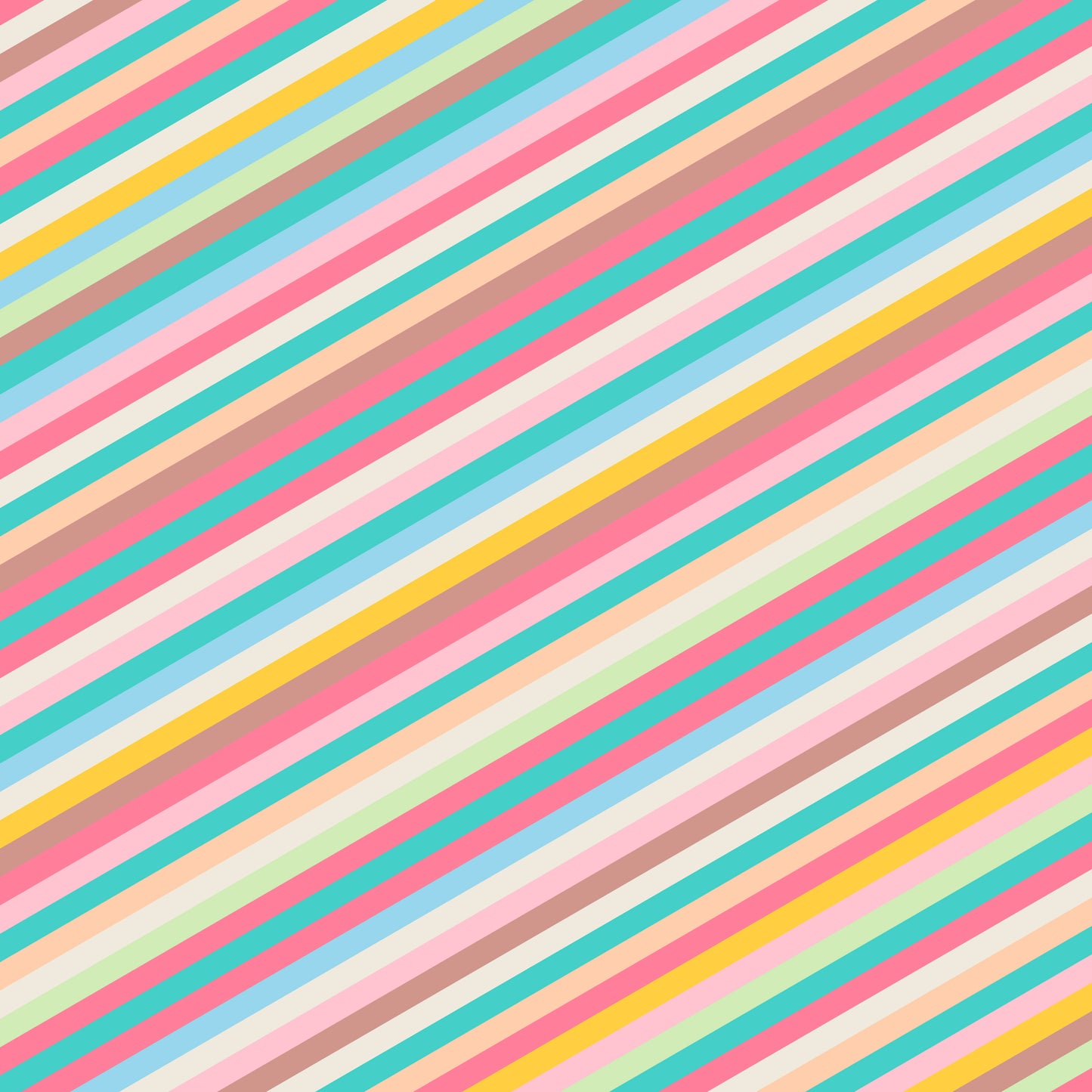 Beach Sunrise Stripes 12x12 Patterned Vinyl Sheet