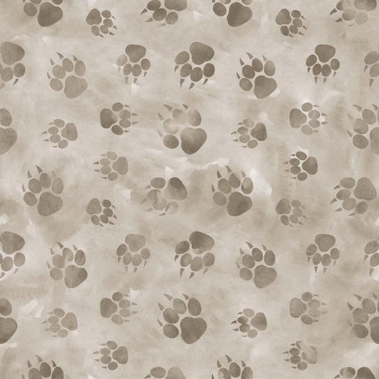 Bear Paw Prints 12x12 Patterned Vinyl Sheet