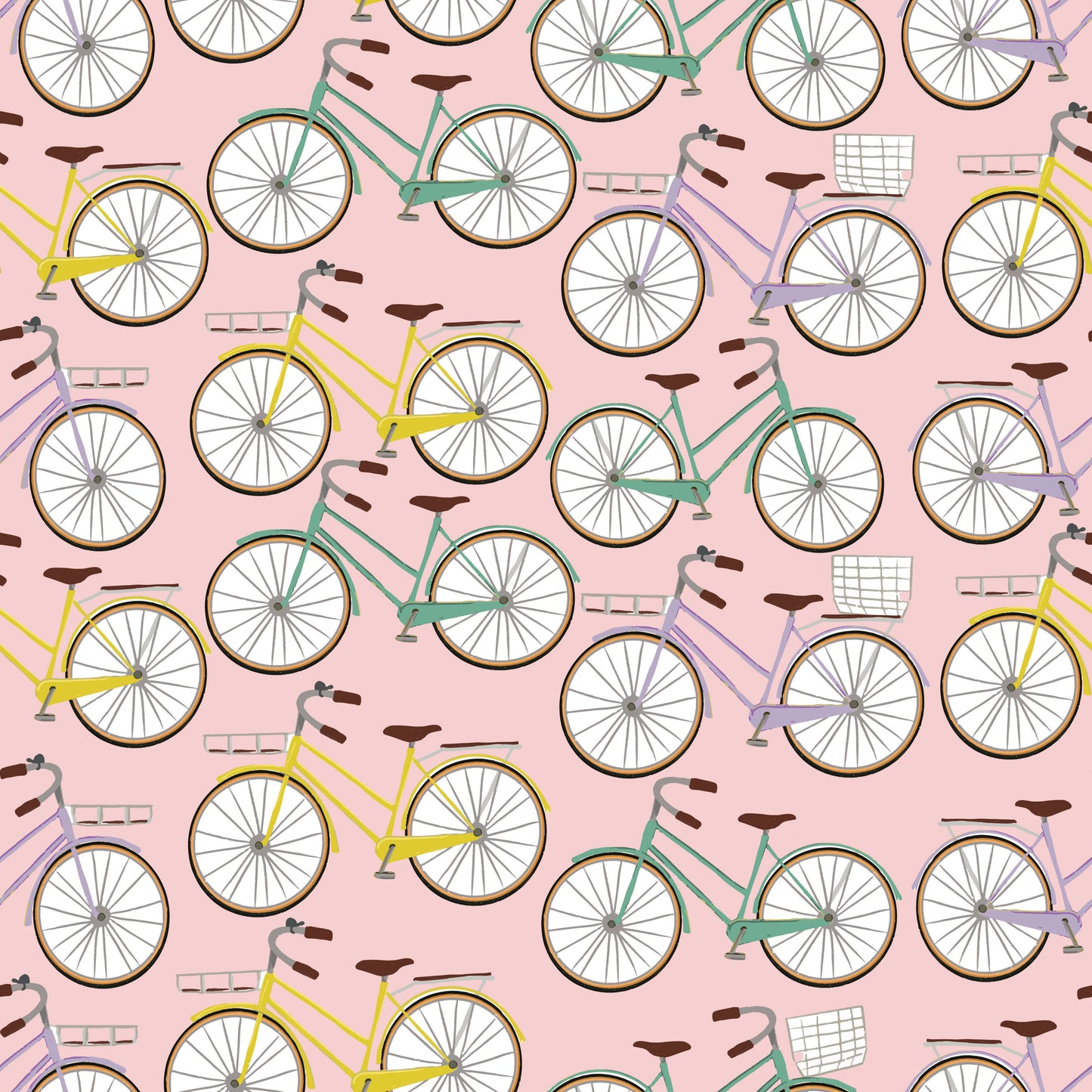 Bicycles 12x12 Patterned Vinyl Sheet