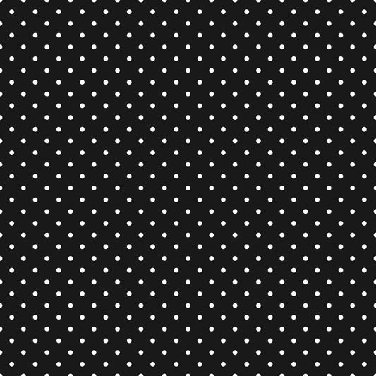 Black & White Polkadot 12x12 Patterned Vinyl