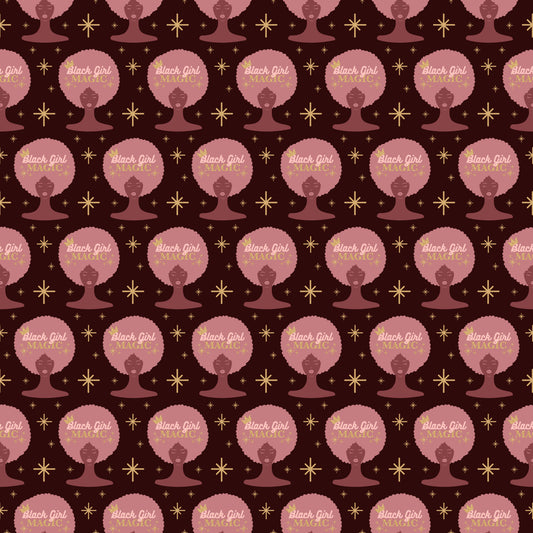 Black Girl Magic 12x12 Patterned Vinyl Sheet