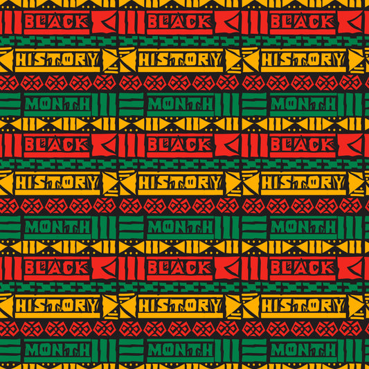 Black History Month 12x12 Patterned Vinyl Sheet