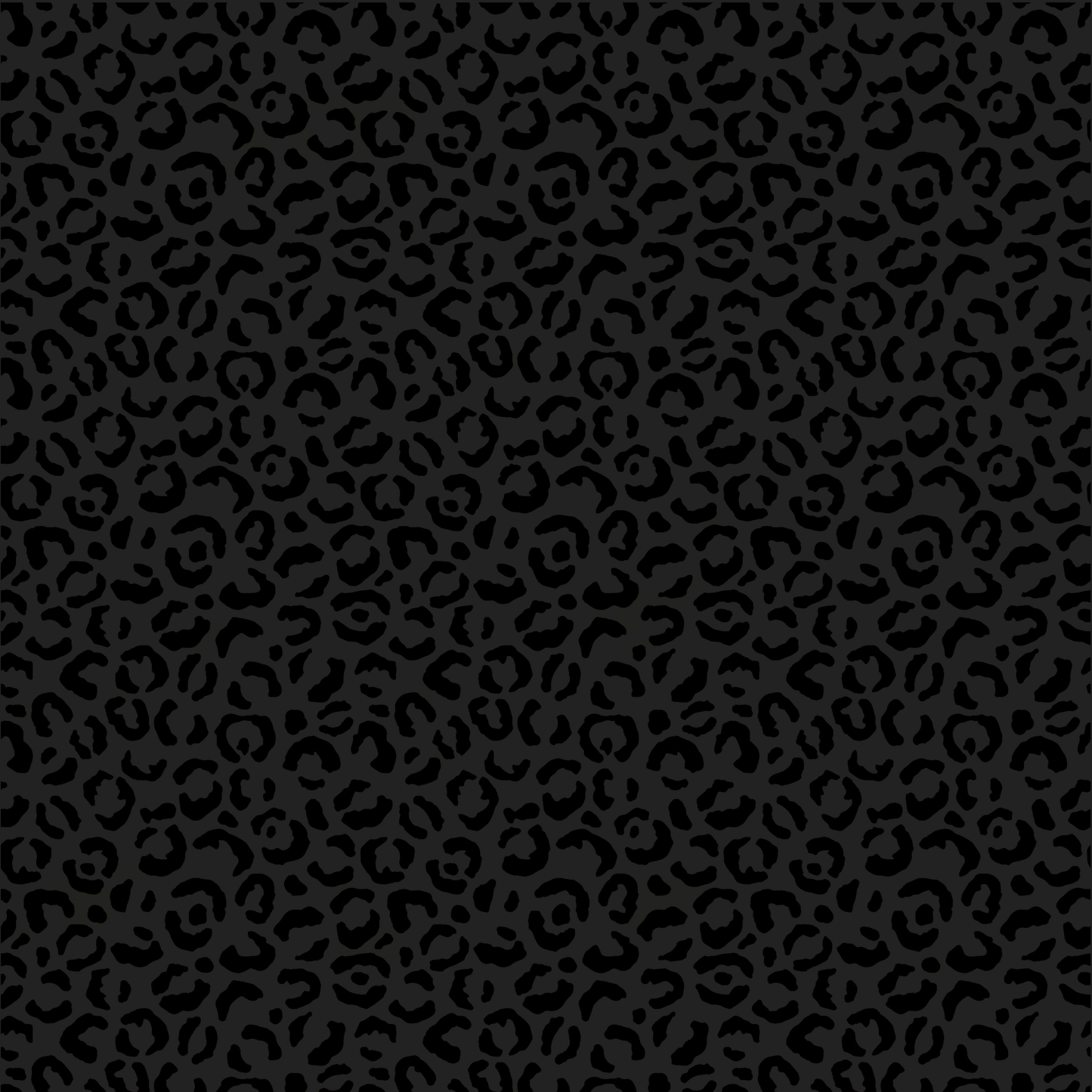 Black Leopard Print Patterned Vinyl Sheet