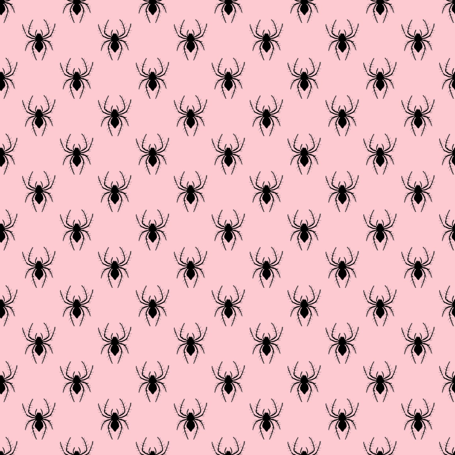 Black Spiders on Pink 12x12 Patterned Vinyl Sheet