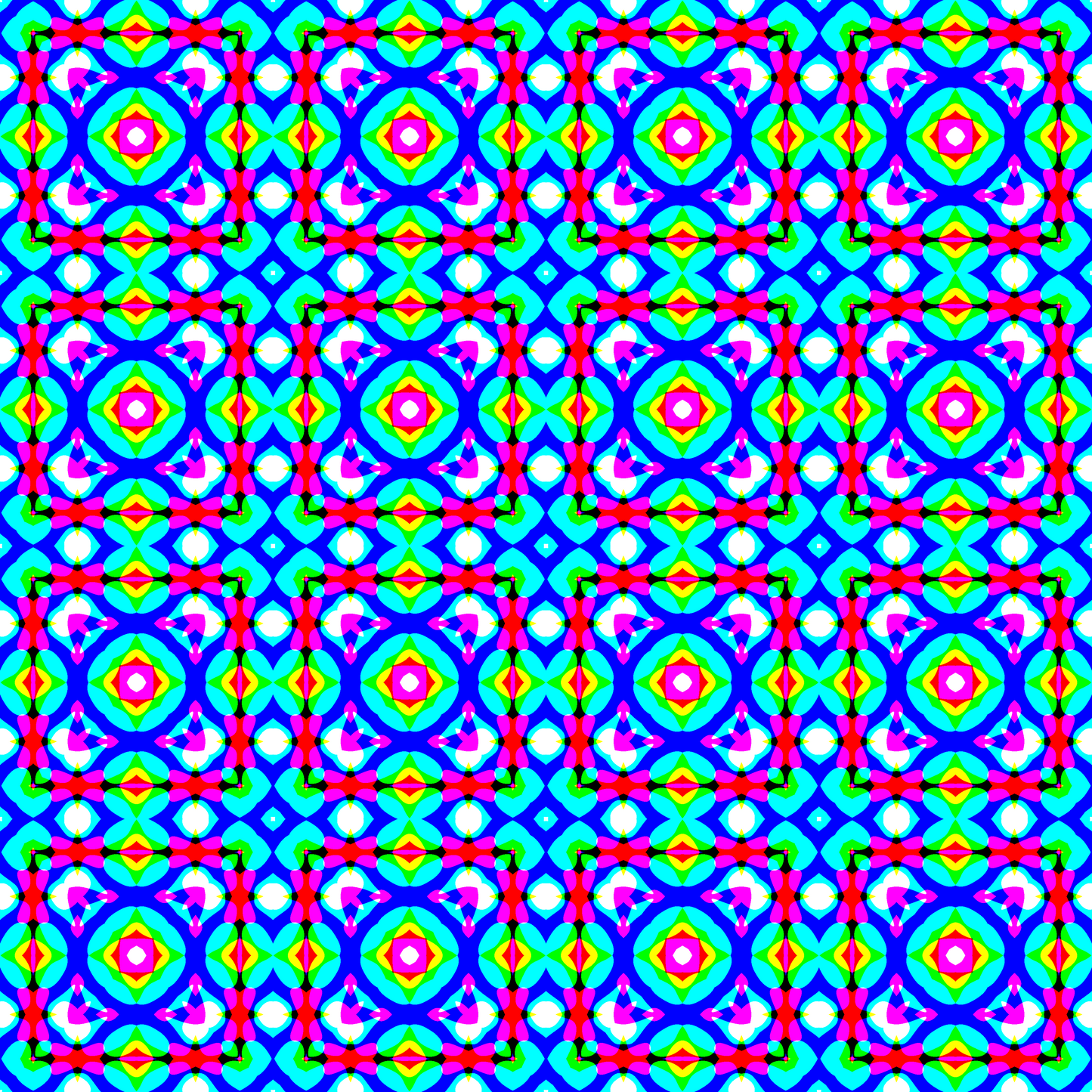 Blue & Green Neon Kaleidoscope 12x12 Patterned Vinyl Sheet