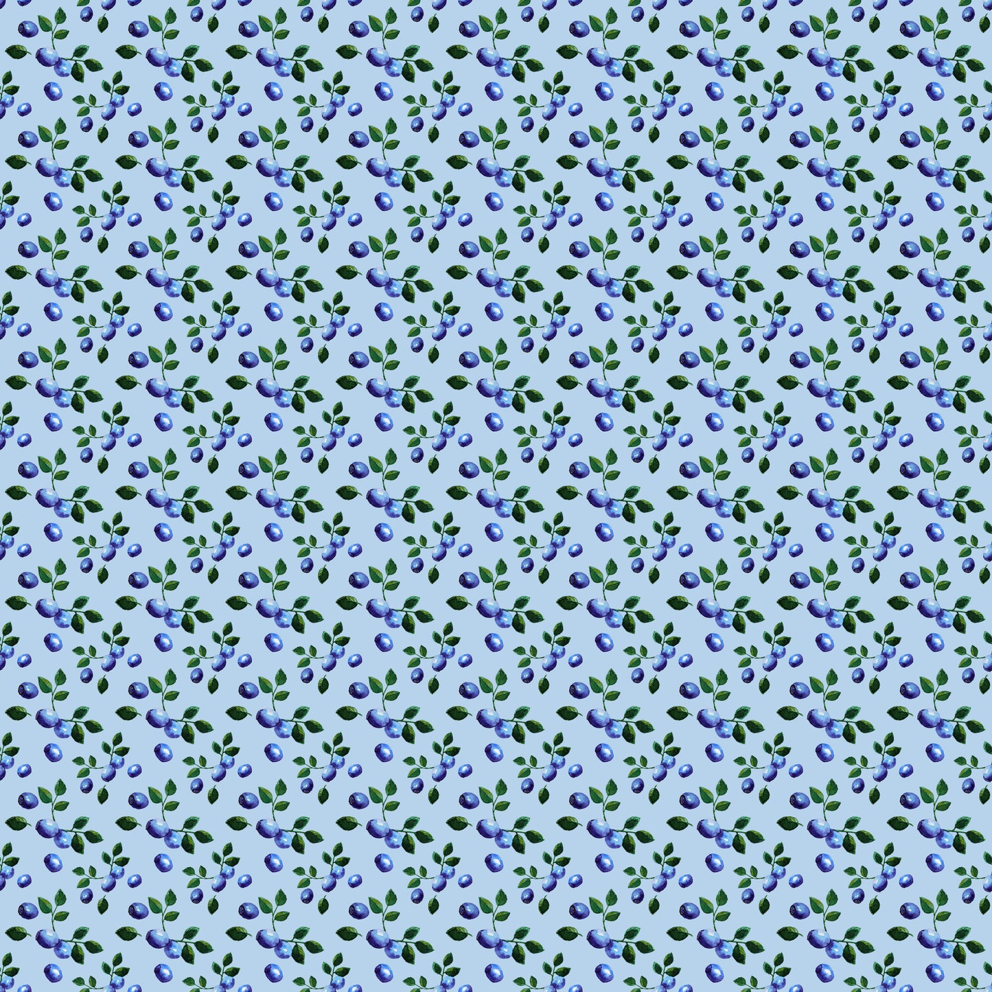 Blueberries 12x12 Patterned Vinyl Sheet