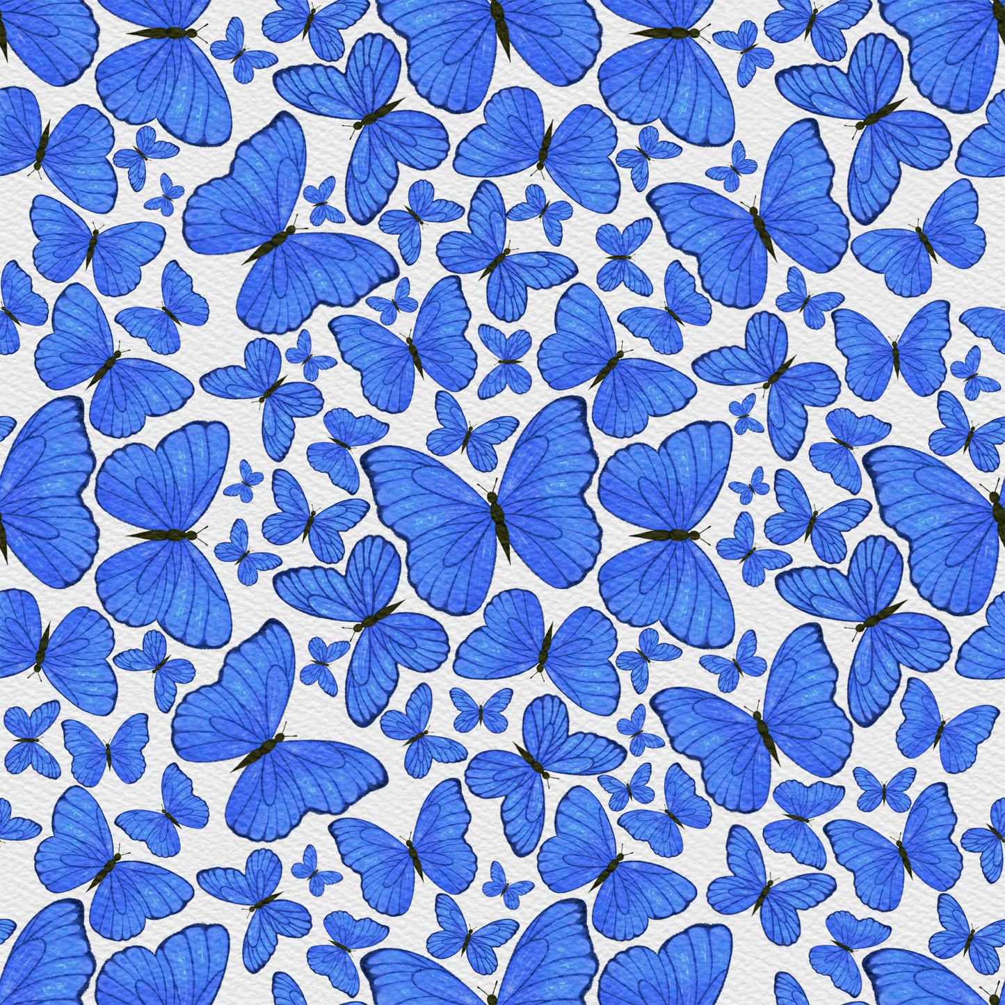 Blue Butterflies 12x12 Patterned Vinyl Sheet