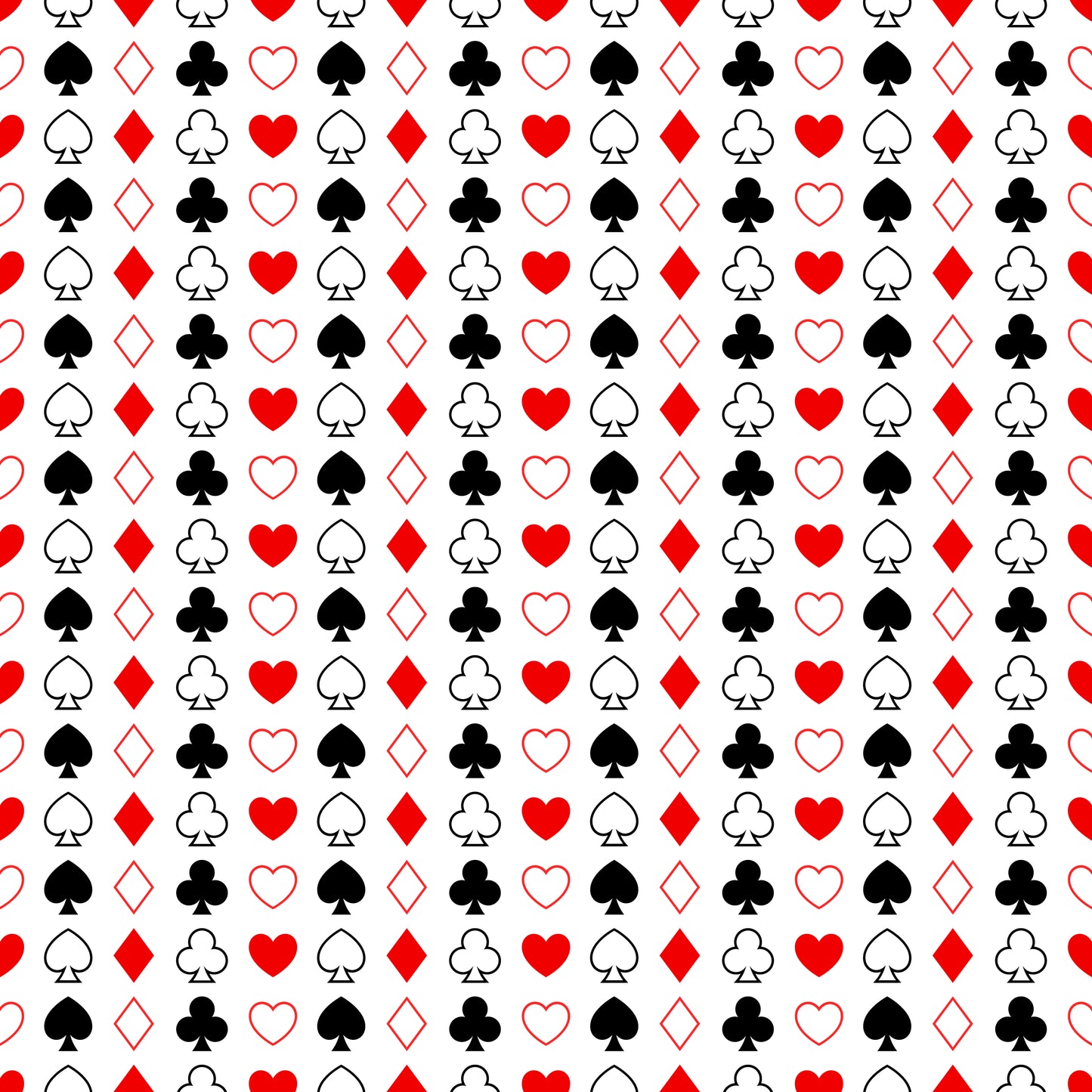 Card Suits 12x12 Patterned Vinyl Sheet