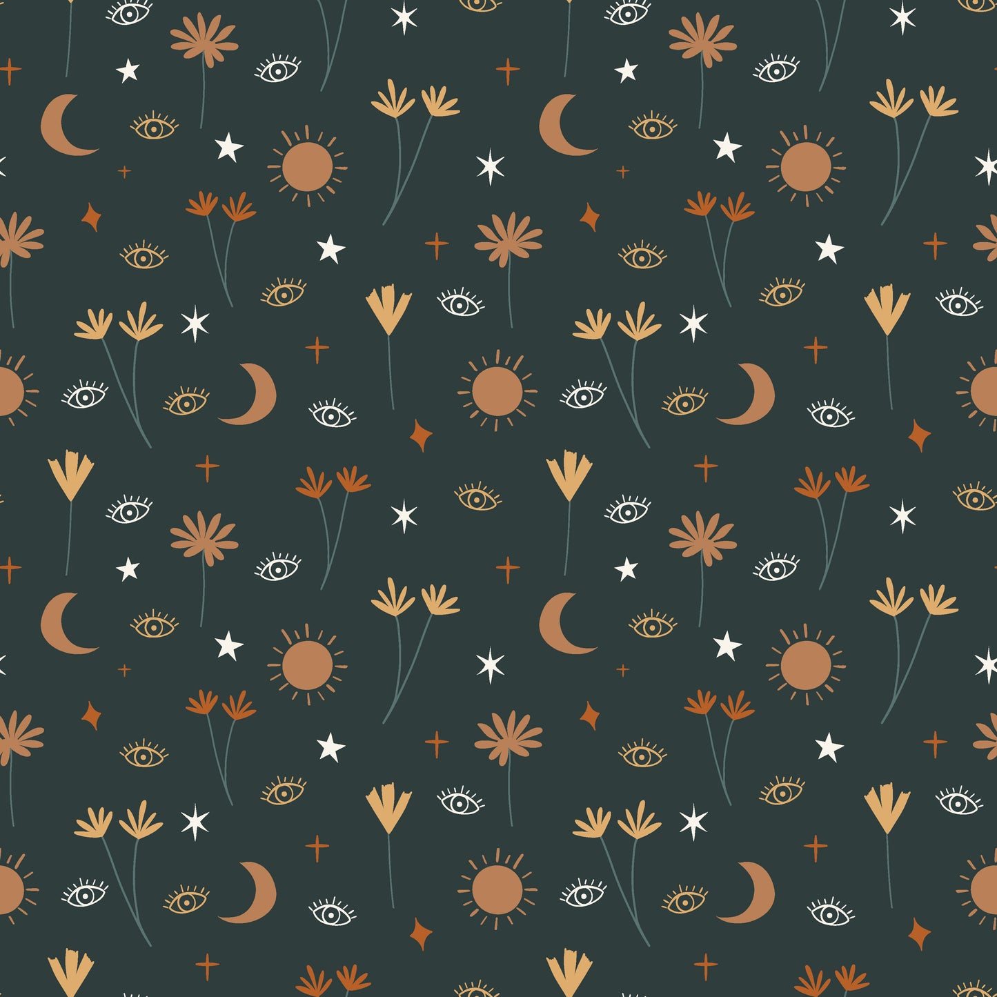 Celestial Flowers 12x12 Patterned Vinyl Sheet