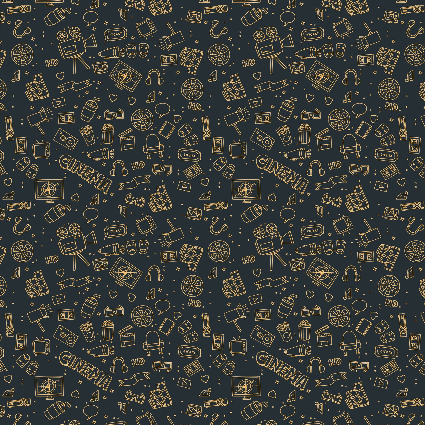 Cinema Collage 12x12 Patterned Vinyl Sheet