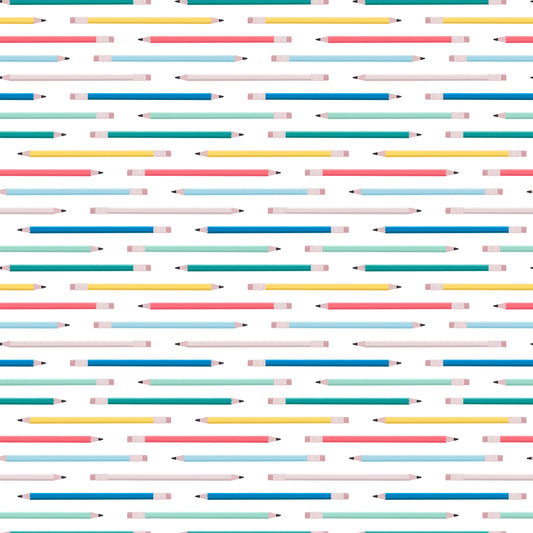 Colorful Pencils 12x12 Patterned Vinyl Sheet
