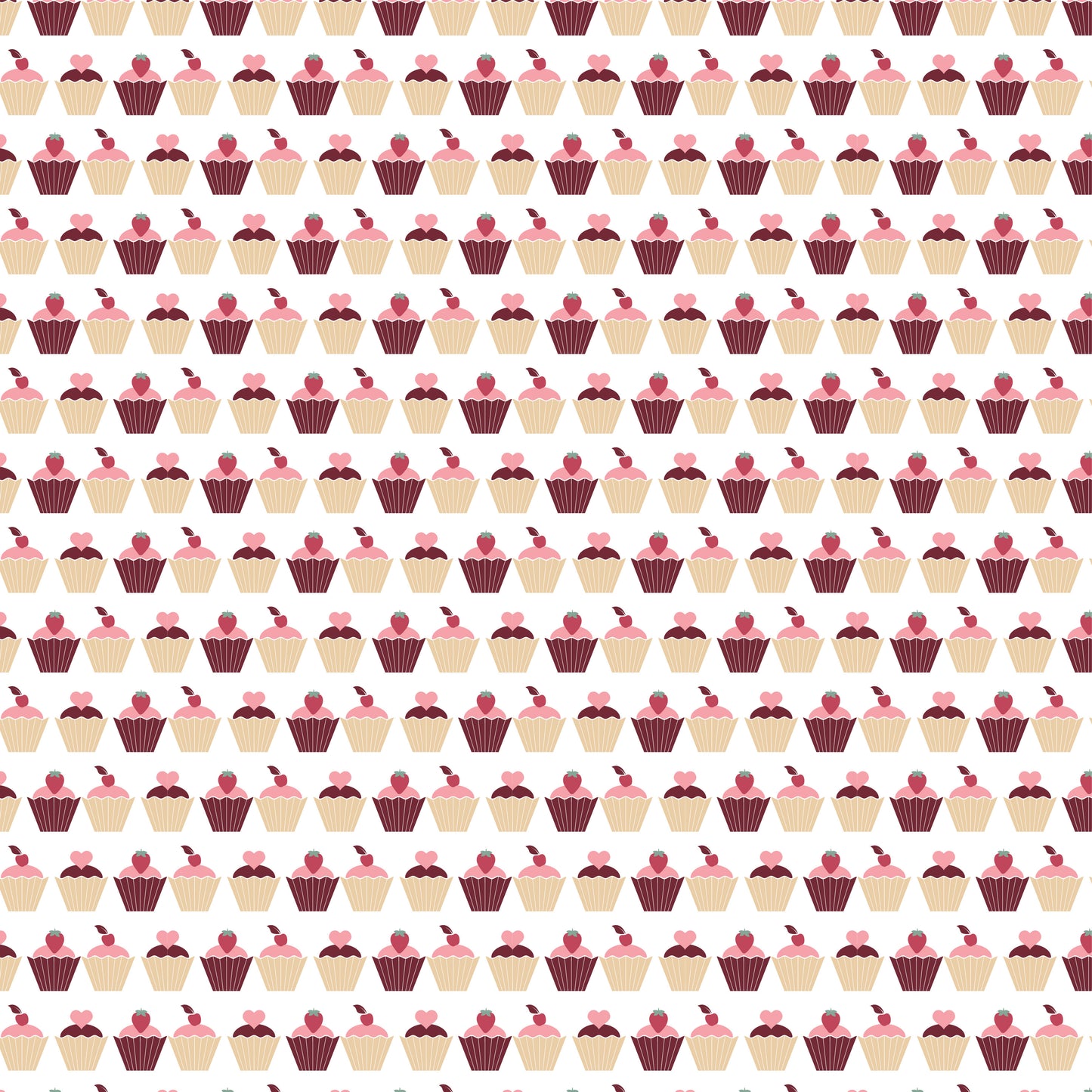 Cute Cupcakes 12x12 Patterned Vinyl Sheet
