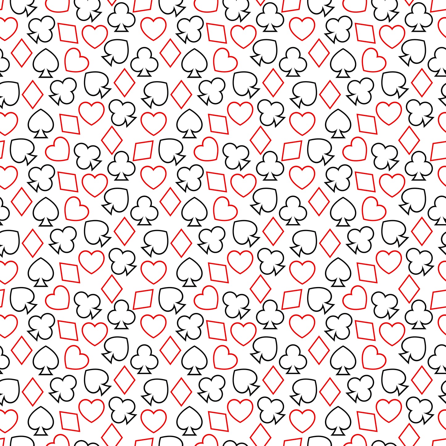 Deck of Cards 12x12 Patterned Vinyl Sheet
