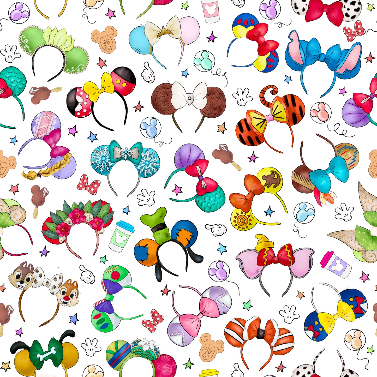 Disney Ears 12x12 Patterned Vinyl Sheet