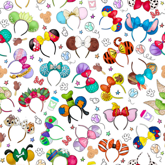 Disney Ears 12x12 Patterned Vinyl Sheet