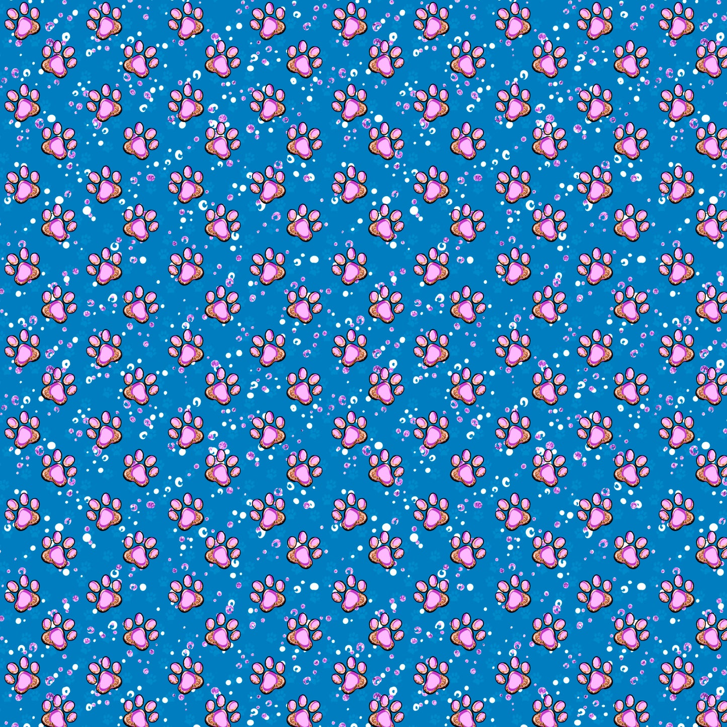 Dog Paws 12x12 Patterned Vinyl Sheet