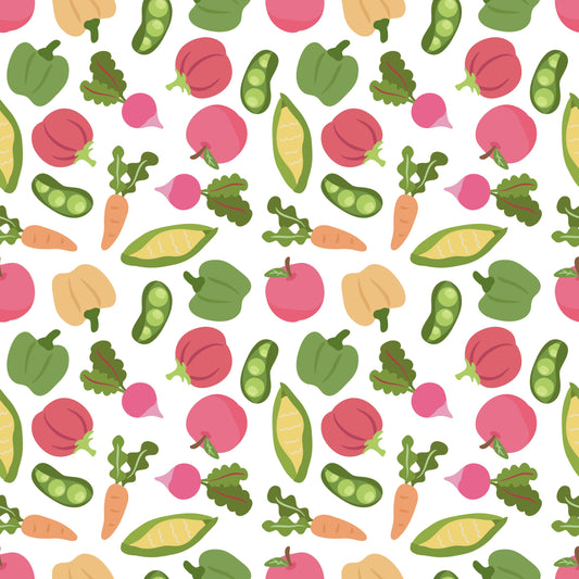 Eat Your Veggies 12x12 Patterned Vinyl Sheet