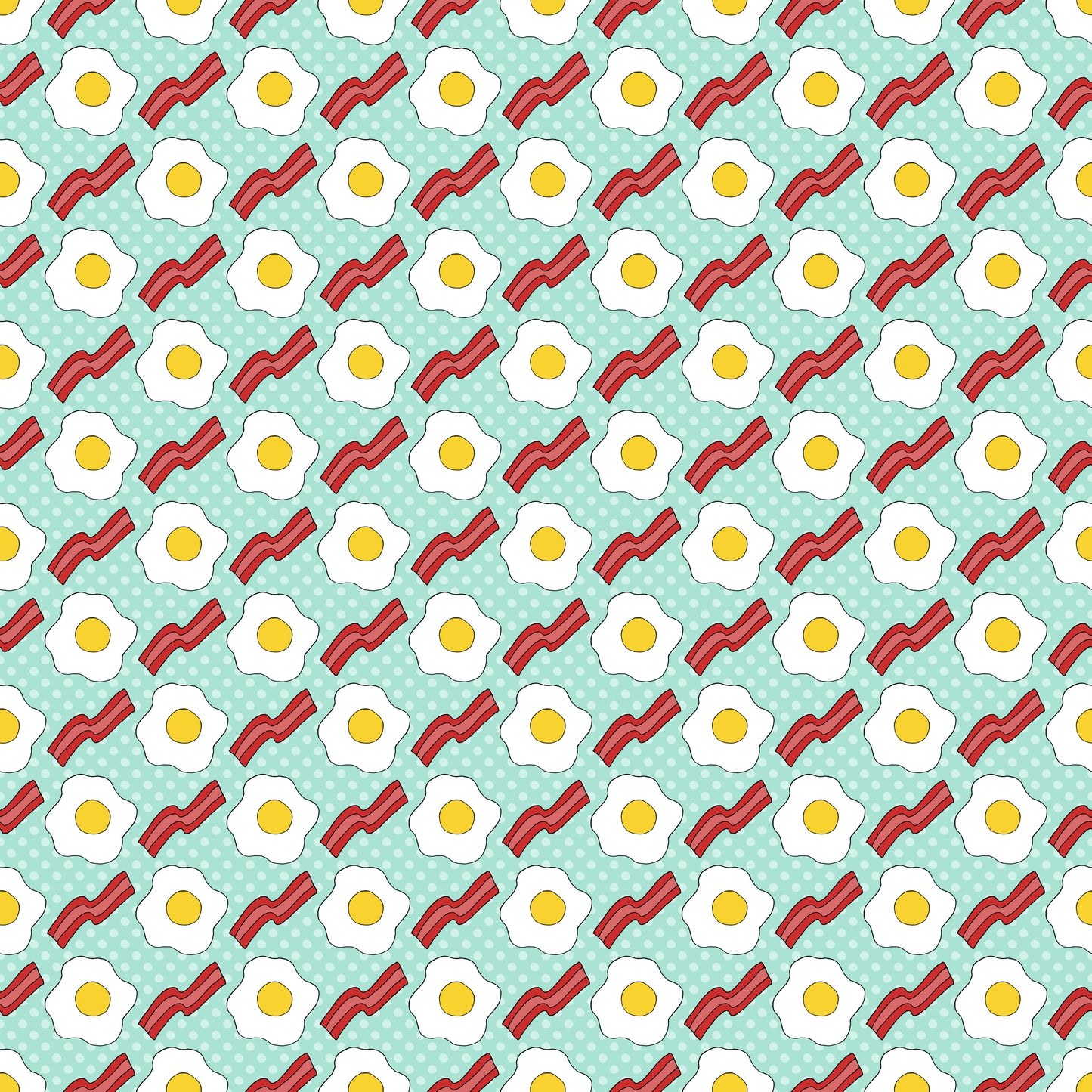 Eggs & Bacon 12x12 Patterned Vinyl Sheet