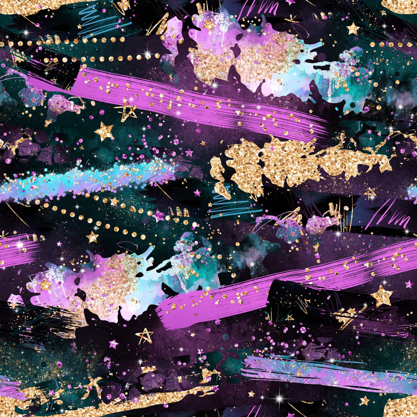 Dark Electric Skies Brush Strokes 12x12 Patterned Vinyl Sheet