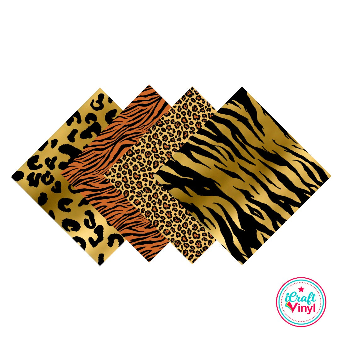 9x12 Cat King Patterned HTV Pack