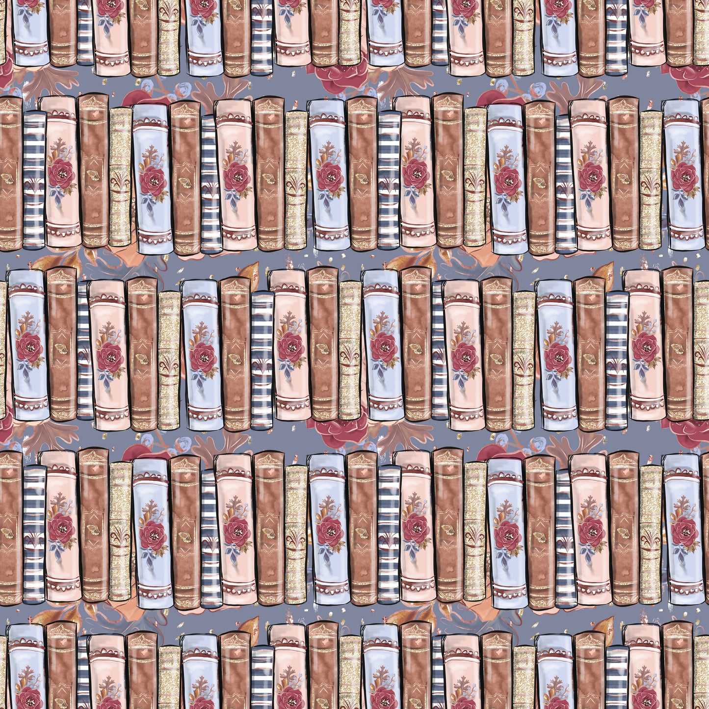 Floral Library 12x12 Patterned Vinyl Sheet